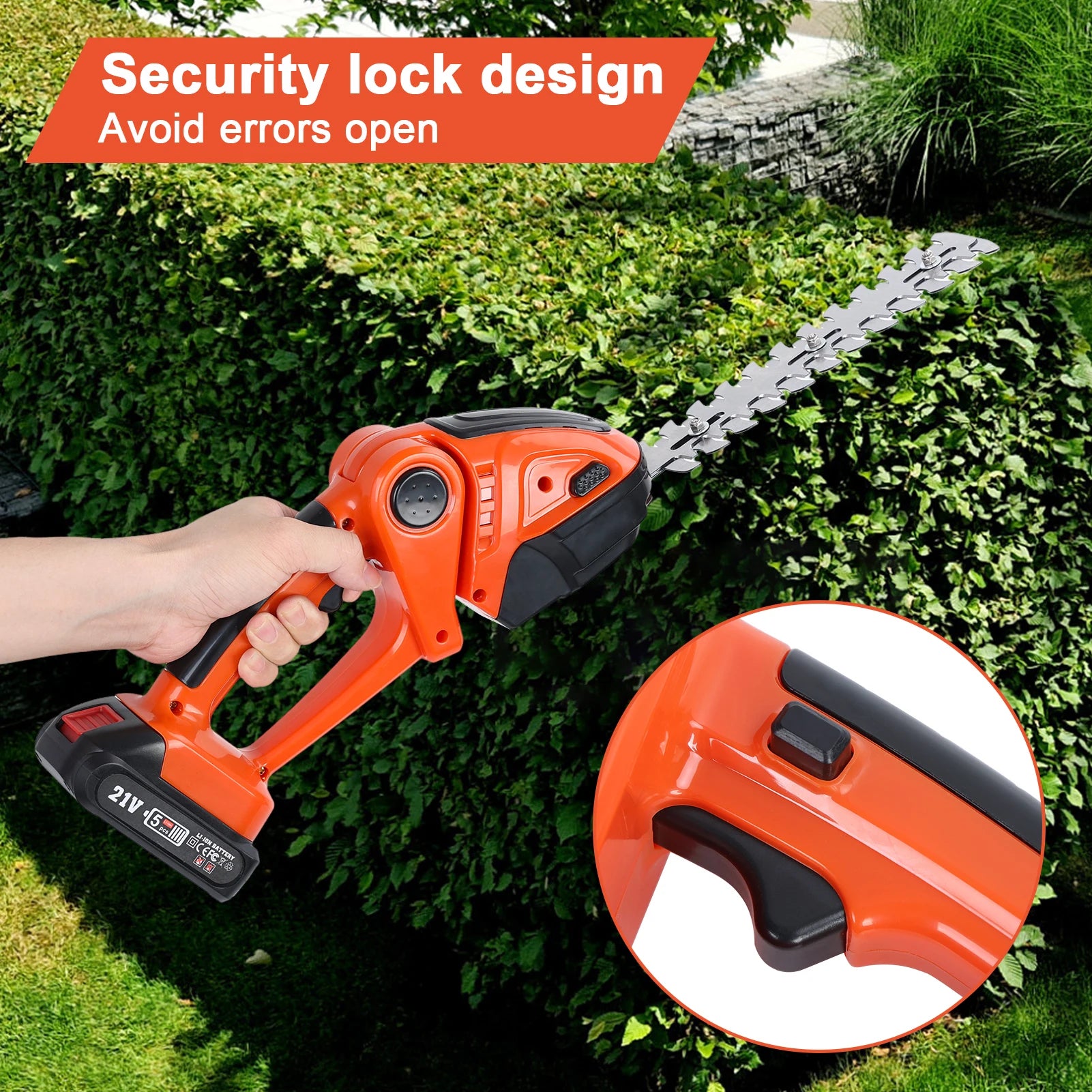 Cordless Electric Hedge Trimmer