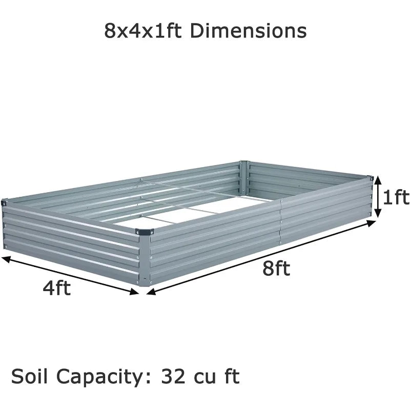 Galvanized Raised Garden Bed