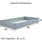 Galvanized Raised Garden Bed