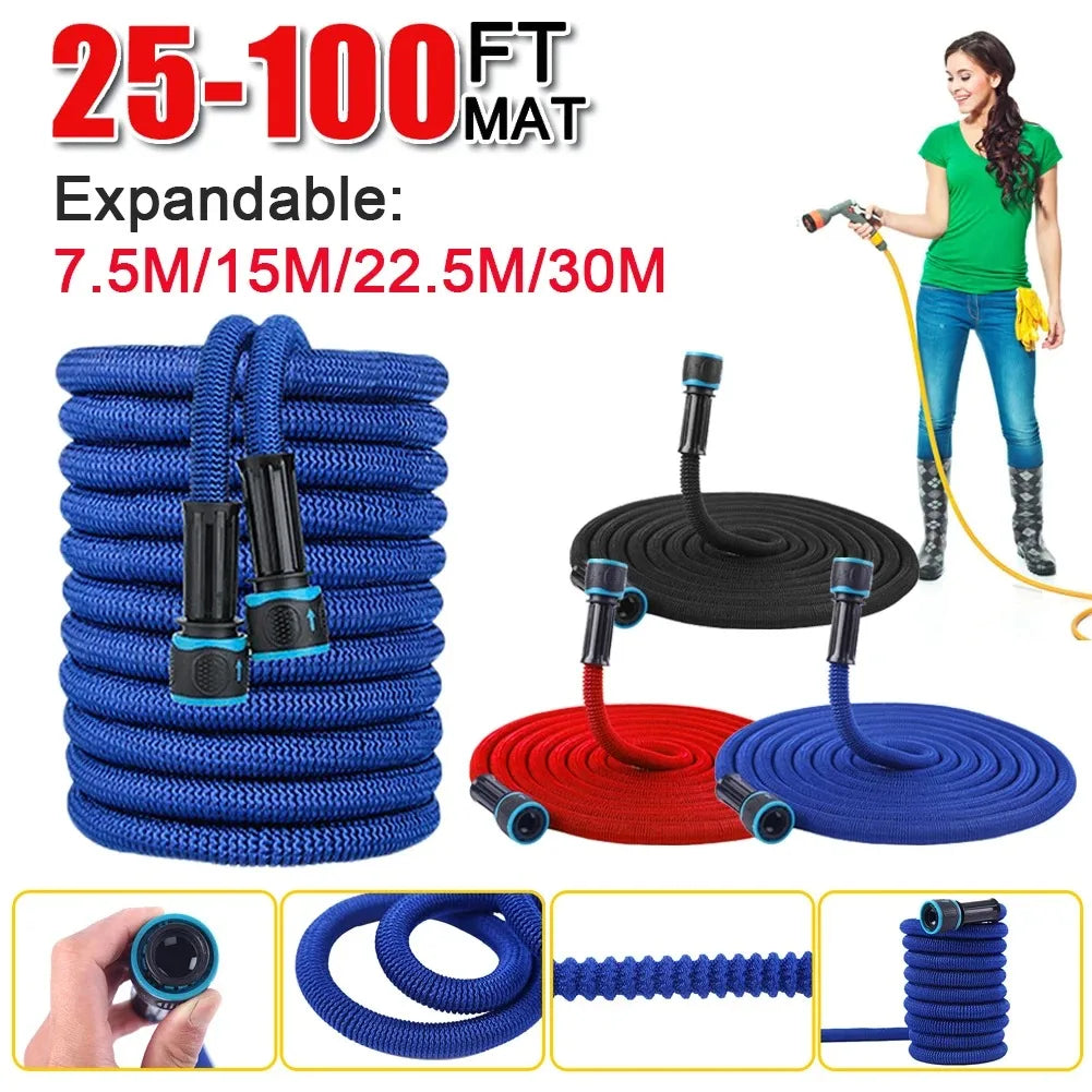 25-100FT Magic Watering Hose Expandable Garden Hose