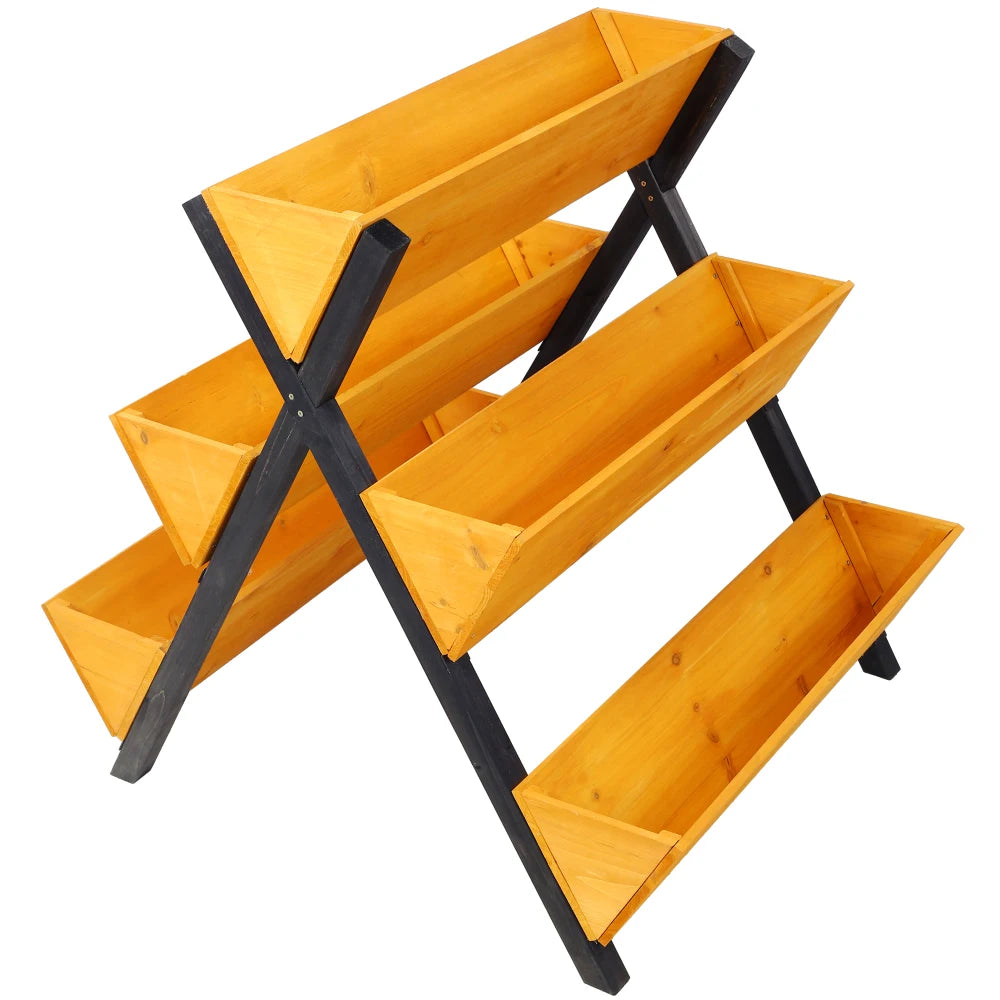 3 Tiers Wooden Vertical Raised Garden Bed